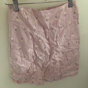 Pink Brandy Melville/ John Galt mini skirt